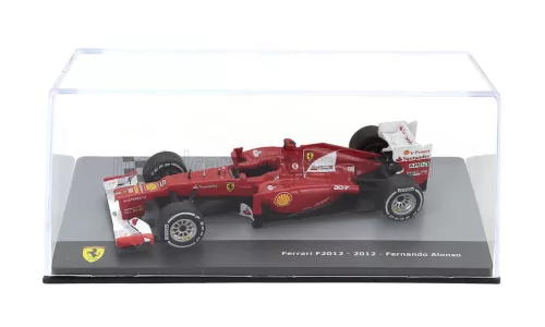 Edicola - FERRARI F1 F2012 N 5 SEASON 2012 FERNANDO ALONSO - CON VETRINA - WITH SHOWCASE RED