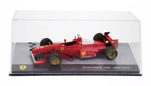 Edicola - FERRARI F1 F310B N 6 SEASON 1997 EDDIE IRVINE - CON VETRINA - WITH SHOWCASE RED