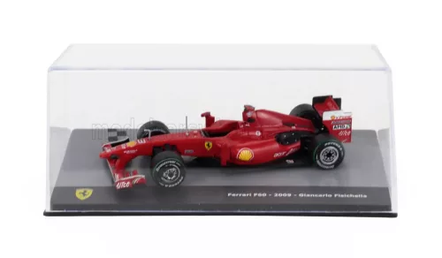 Edicola - FERRARI F1 F60 N 3 SEASON 2009 GIANCARLO FISICHELLA - CON VETRINA - WITH SHOWCASE F-1 RED MET