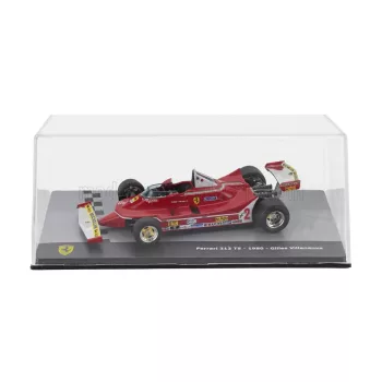   Edicola - FERRARI F1 312 T5 N 2 SEASON 1980 GILLES VILLENEUVE - CON VETRINA - WITH SHOWCASE RED