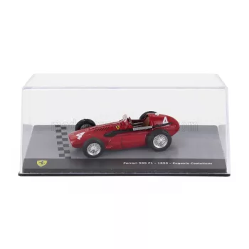   Edicola - FERRARI F1 555 N 4 SEASON 1955 EUGENIO CASTELLOTTI - CON VETRINA - WITH SHOWCASE RED