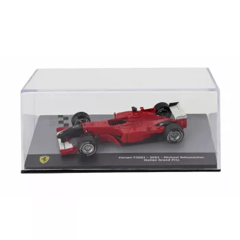   Edicola - FERRARI F1 F2001 N 1 WORLD CHAMPION SEASON 2001 MICHAEL SCHUMACHER - CON VETRINA - WITH SHOWCASE RED BLACK