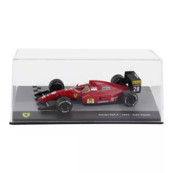   Edicola - FERRARI F1 F92A TEAM SCUDERIA FERRARI SPA N 28 SEASON 1992 IVAN CAPELLI - CON VETRINA - WITH SHOWCASE RED BLACK