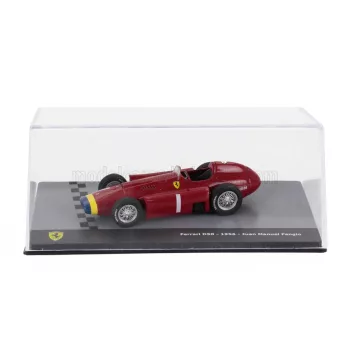   Edicola - FERRARI F1 D50 N 1 WORLD CHAMPION SEASON 1956 JUAN MANUEL FANGIO - CON VETRINA - WITH SHOWCASE RED YELLOW BLUE