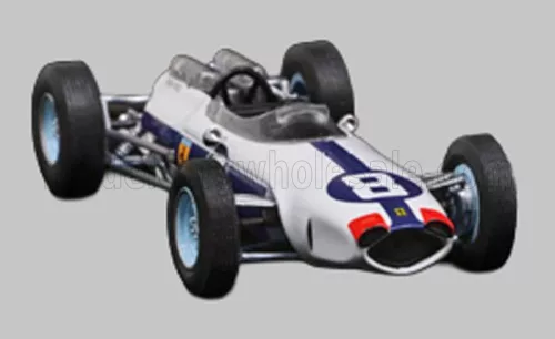 Edicola - FERRARI F1 512 N 8 3rd MEXICO GP 1964 LORENZO BANDINI - CON VETRINA - WITH SHOWCASE WHITE BLUE