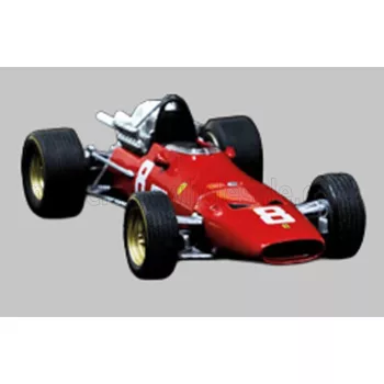   Edicola - FERRARI F1 312 F1-67 N 8 SEASON 1967 CHRIS AMON - CON VETRINA - WITH SHOWCASE RED