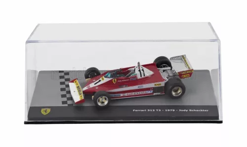 Edicola - FERRARI F1 312T3 N 11 WORLD CHAMPION (THE FIRST TWO GPs) 1979 JODY SCHECKTER - CON VETRINA - WITH SHOWCASE RED