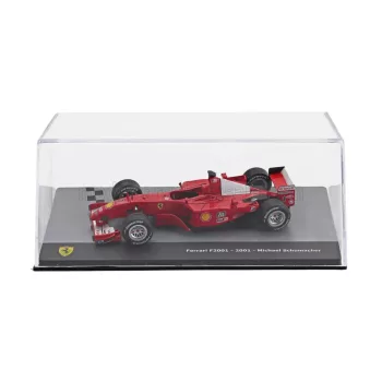   Edicola - FERRARI F1 F2001 N 1 WORLD CHAMPION SEASON 2001 MICHAEL SCHUMACHER - CON VETRINA - WITH SHOWCASE RED WHITE