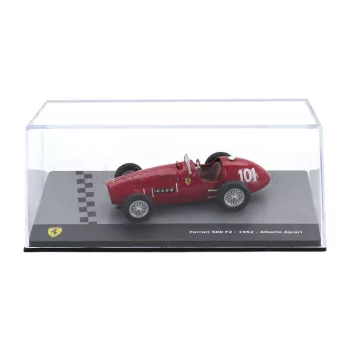   Edicola - FERRARI F2 500 N 101 WORLD CHAMPION SEASON 1952 ALBERTO ASCARI - CON VETRINA - WITH SHOWCASE RED