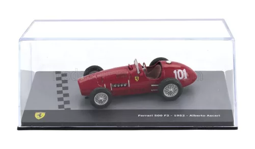 Edicola - FERRARI F2 500 N 101 WORLD CHAMPION SEASON 1952 ALBERTO ASCARI - CON VETRINA - WITH SHOWCASE RED