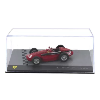   Edicola - FERRARI F2 553 TEAM SCUDERIA FERRARI N 12 SEASON 1953 PIERO CARINI - CON VETRINA - WITH SHOWCASE RED