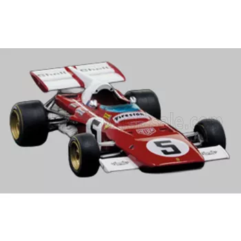   Edicola - FERRARI F1 312B2 N 5 BRITISH GP 1971 CLAY REGAZZONI - CON VETRINA - WITH SHOWCASE RED WHITE