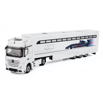   Edicola - MERCEDES BENZ ACTROS TRUCK CAR TRANSPORTER F1 TEAM MARTINI RACING SEASON 2016 WHITE