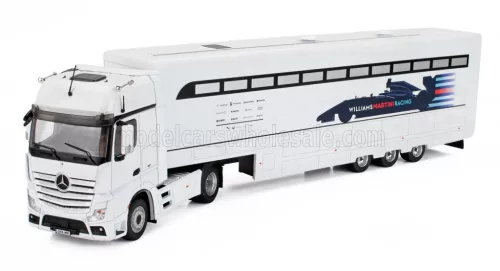 Edicola - MERCEDES BENZ ACTROS TRUCK CAR TRANSPORTER F1 TEAM MARTINI RACING SEASON 2016 WHITE