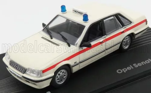 Edicola - OPEL SENATOR A2 NOTARZT AMBULANCE 1982 WHITE RED