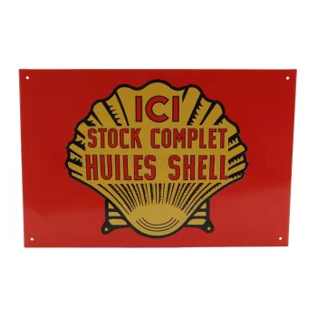   Edicola - ACCESSORIES METAL PLATE - ICI STOCK COMPLET HUILES SHELL VARIOUS