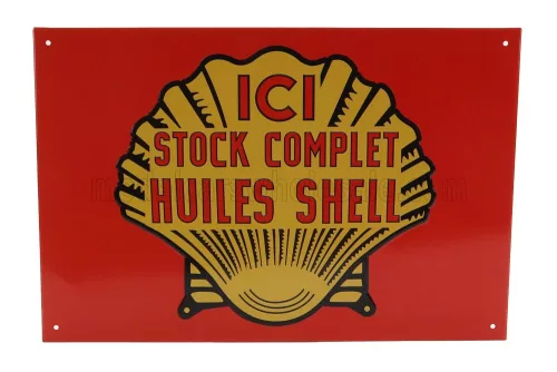 Edicola - ACCESSORIES METAL PLATE - ICI STOCK COMPLET HUILES SHELL VARIOUS