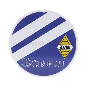   Edicola - ACCESSORIES METAL ROUND PLATE - RENAULT GORDINI VARIOUS