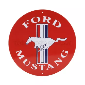   Edicola - ACCESSORIES METAL ROUND PLATE - FORD MUSTANG VARIOUS
