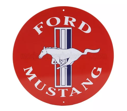 Edicola - ACCESSORIES METAL ROUND PLATE - FORD MUSTANG VARIOUS