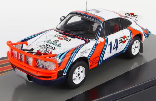 Edicola - PORSCHE 911 SC 3.0 COUPE MARTINI RACING (night version) N 14 2nd RALLY EAST AFRICAN SAFARI 1978 VIC PRESTON Jr. - JOHN LYALL WHITE RED BLUE