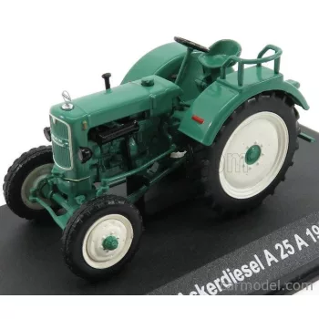   Edicola - Man Ackerdiesel A25A Tractor 1956 - Con Vetrina - With Showcase Green White