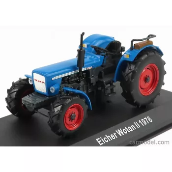   Edicola - Eicher Wotan Ii Tractor 1976 - Con Vetrina - With Showcase Blue Red
