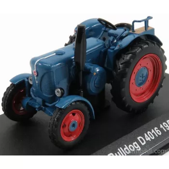   Edicola - Lanz Bulldog D4016 Tractor 1957 - Con Vetrina - With Showcase Blue Red