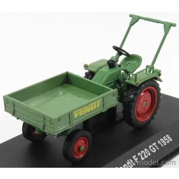   Edicola - Fendt F220Gt Tractor Truck 1958 - Con Vetrina - With Showcase Green Red