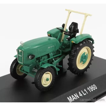   Edicola - Man 4L1 Tractor 1960 - Con Vetrina - With Showcase Green