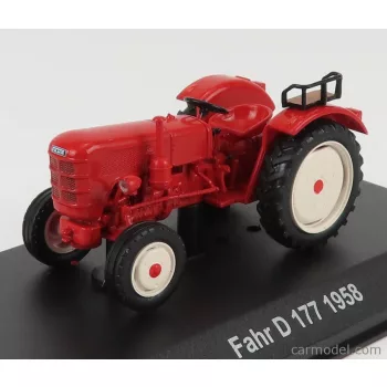   Edicola - Fahr D177 Tractor 1958 - Con Vetrina - With Showcase Orange