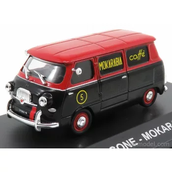   Edicola - Fiat 600 Coriasco (Multipla) Mokarabia Caffe' 1958 Black Red