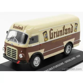   Edicola - Om Fiat Leoncino Truck Van Grunland Formaggino D'Oro 1959 Brown Beige