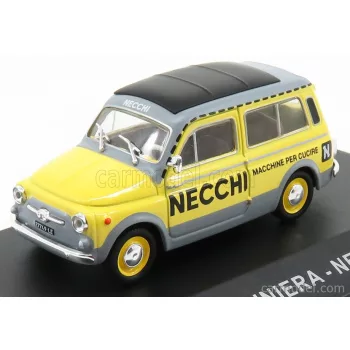 Edicola - Fiat 500 Giardiniera - Necchi 1960 Yellow Grey