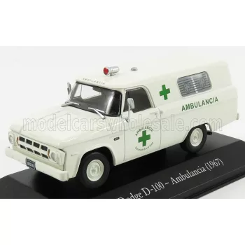 Edicola - DODGE D-100 AMBULANCIA 1967 AMBULANCE WHITE