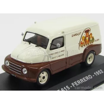 Edicola - Fiat 615 Van Ferrero 1952 Ivory Brown