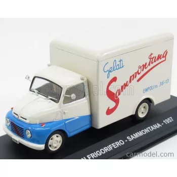   Edicola - Fiat 615 Van Frigo Sammontana 1957 Very Light Yellow Blue