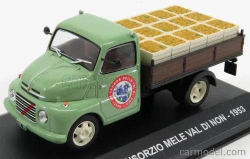 Edicola - Fiat 615N Truck Consorzio Mele Val Di Non 1953 Green Brown