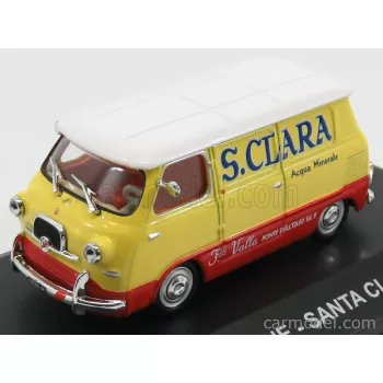   Edicola - Fiat 600 Furgone Van Santa Clara 1962 Yellow Red White