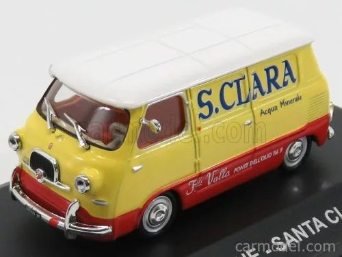 Edicola - Fiat 600 Furgone Van Santa Clara 1962 Yellow Red White