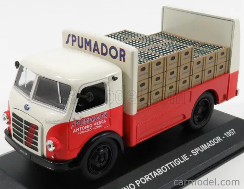 Edicola - Om Fiat Leoncino Truck Portabottiglie Spumador 1957 - Transport Bottle Red White