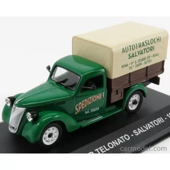   Edicola - Fiat 1100 Elr Pick-Up Telonato Salvatori 1952 Green Brown Beige