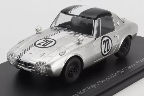 Edicola - TOYOTA 800 SPORTS GT-I N 20 CCC RACE FUNABASHI CIRCUIT 1965 TOJIRO UKIYA SILVER WHITE