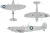 Eduard - Spitfire Mk.Vb early US national insignia for Kotare