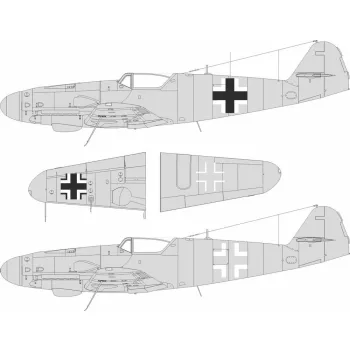 Eduard - Bf 109G-5/6 national insignia for Airfix