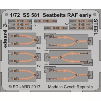 Eduard - Seatbelts RAF early STEEL