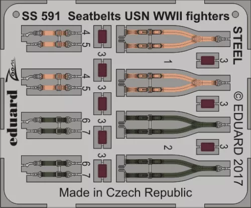 Eduard - Seatbelts USN WWII fighters STEEL