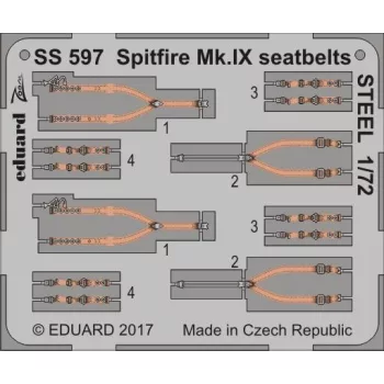 Eduard - Spitfire Mk.IX seatbelts STEEL f.Eduard