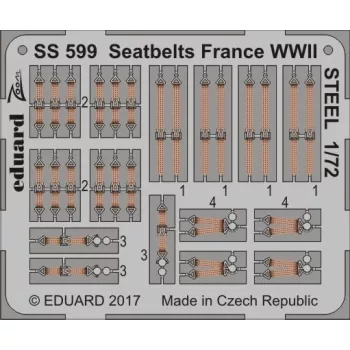 Eduard - Seatbelts France WWII STEEL