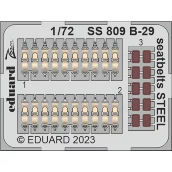 Eduard - B-29 seatbelts STEEL 1/72 HOBBY 2000 / ACADEMY